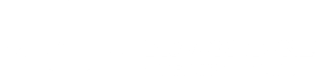 Broomstones — horizontal wordmark, white