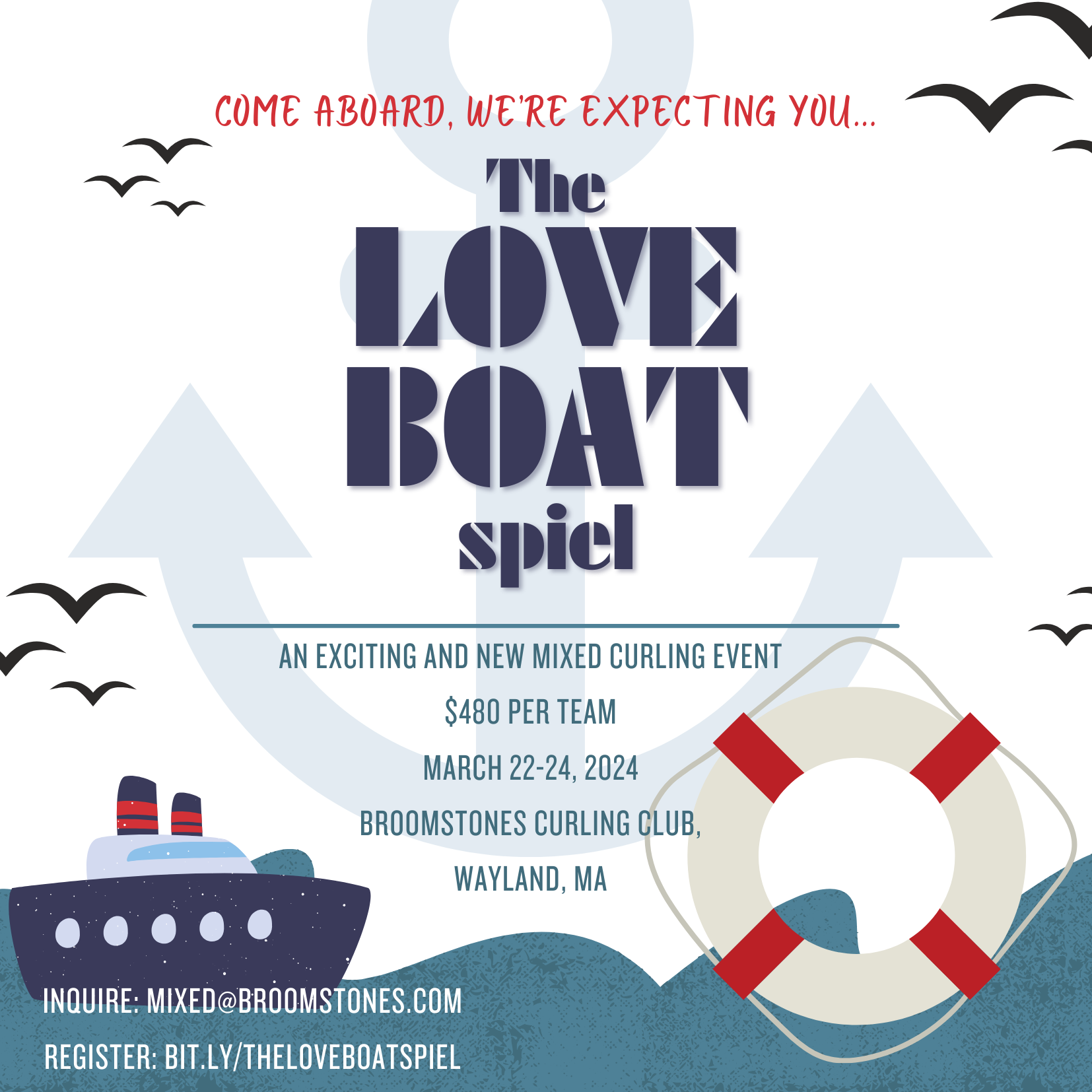 The LOVE BOAT Spiel - Broomstones Mixed 2024