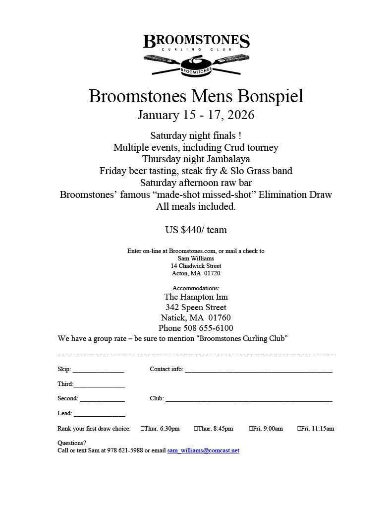 Broomstones Men's Bonspiel